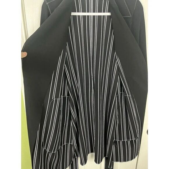 CHICO'S Travelers Contrast Trim Trench Coat Women’s Chico’s Size 0/4-6 - Picture 9 of 9